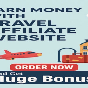 You will get an automated travel affiliate marketing website