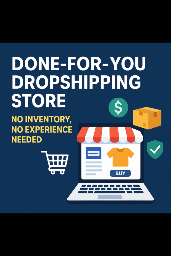 You will get dropshipping website for passive income