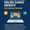 You will get an automated online games website for passive income
