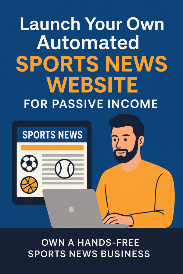 You will get an automated sports news website for passive income