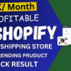 You will get 15k passive income shopify dropshipping store or shopify website