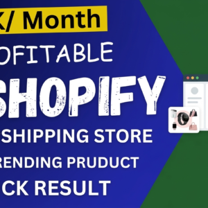 You will get 15k passive income shopify dropshipping store or shopify website